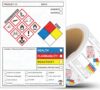 SDS OSHA Data Labels 4 x 3 Inches, ...