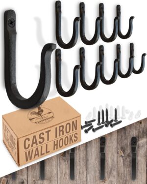 Railroad Spike Cast Iron Hooks (10 ...