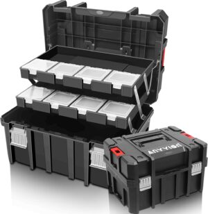 Anyyion Tool Box, 3-Tiers Multi-Fun...