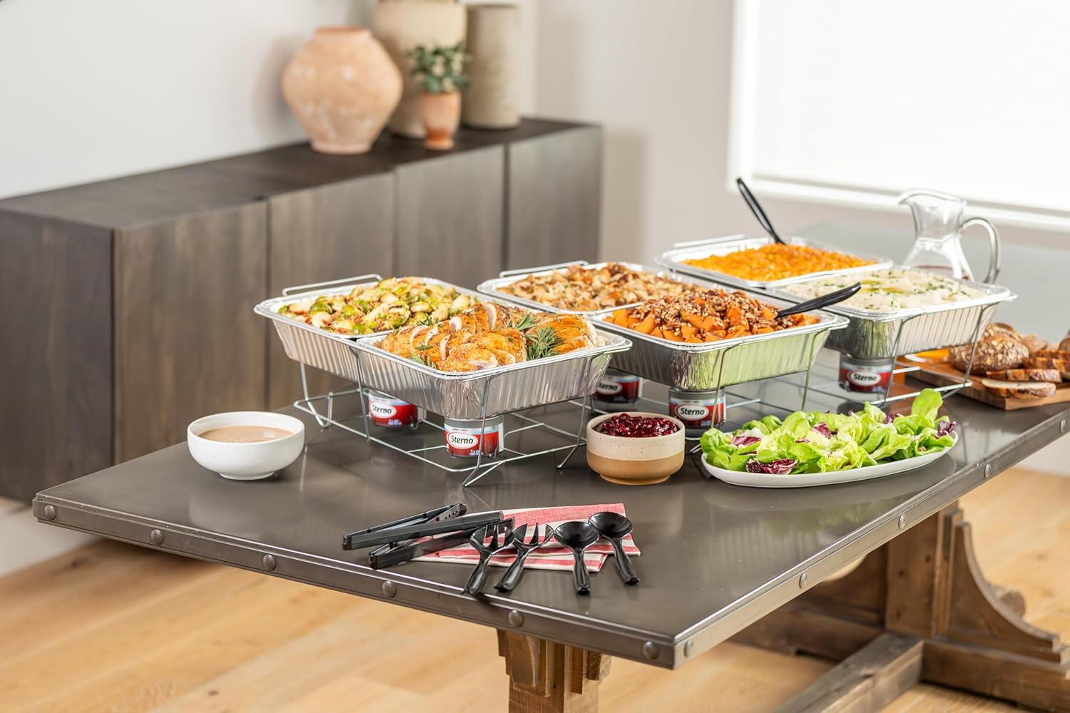 Sterno Fuel Cans - 4-Hour Burn, (24-Pack) Chafing Dish Fuel Can Burners for Food Warmer, Chafer Fuel Canned Heat, Safe Heat - Image 3