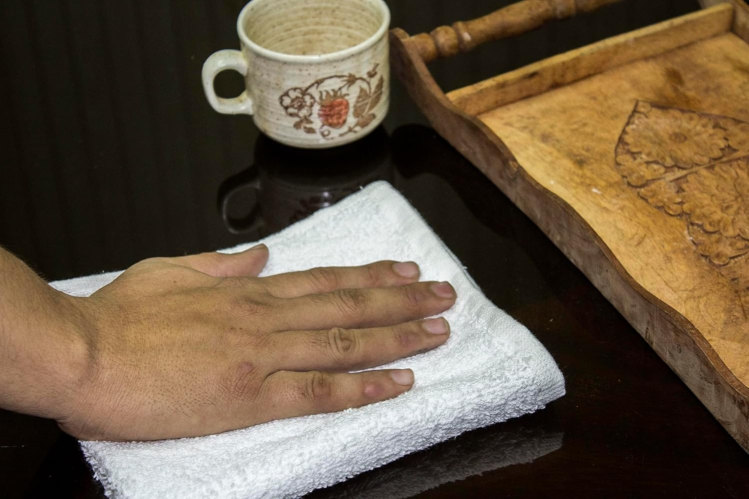 GREEN LIFESTYLE Gold Stripe Terry Kitchen Bar Mops 30 Oz 16 X 19 inches, Highly Absorbent, Ultra-Light, and Durable, Pack of 144 - Image 4