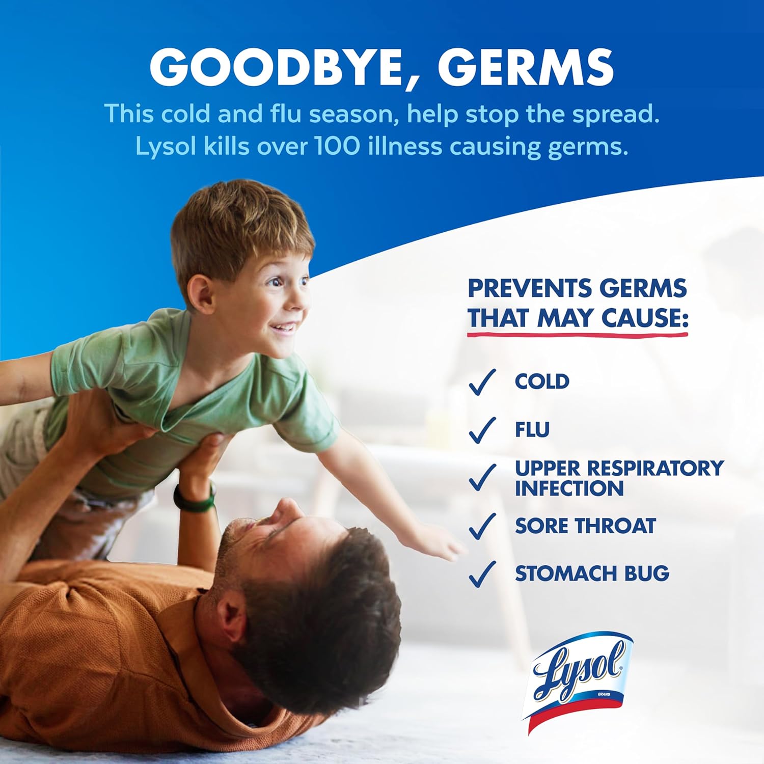 Lysol Disinfectant Spray, Household Essential Cleaning Supplies, Multi-Purpose Room Spray, Antibacterial Sanitizer Spray, Upholstery Deodorizer, Home and Bathroom, Crisp Linen,19 Fl Oz (Pack of 12) - Image 8