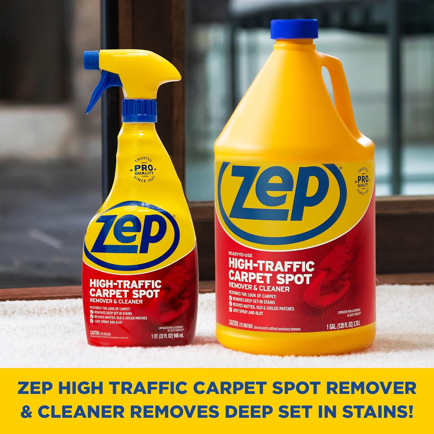 Zep High Traffic Carpet Cleaner - 1 Gallon - Penetrating Formula Removes Deep Stains. Make High-Traffic Areas Look New Again - Image 6