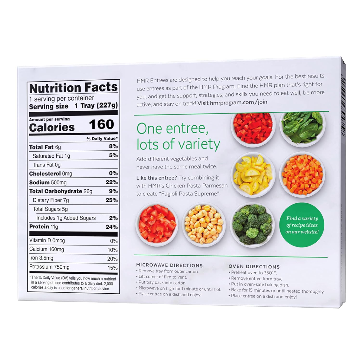 HMR Pasta Fagioli Entrée | Pre-packaged Lunch or Dinner to Support Weight Loss | Ready to Eat | Vegetarian | 14g of Protein | Low Calorie Food | 8oz Serving per Meal | Pack of 6 - Image 5