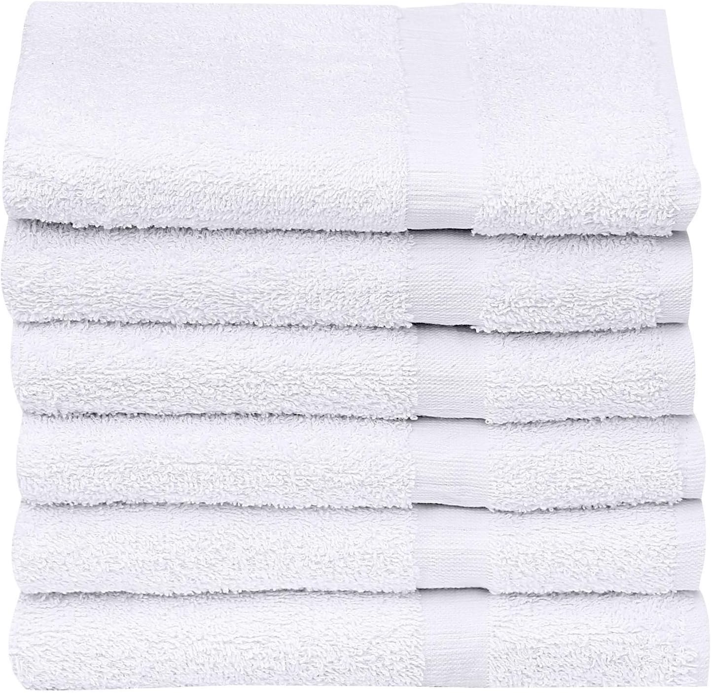 GOLD TEXTILES Bulk Pack 60 Pcs (5 Dozen) White Economy 15x25 Inches Basic Hand Towel - 2.25 lb/dz - Image 6