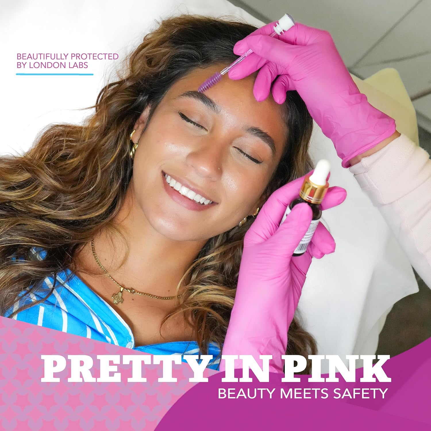 4 Mil – Fuchsia Pink Nitrile Gloves – Disposable Latex Free & Powder Free– Chemical Resistant, Pink Rubber Gloves - Image 5