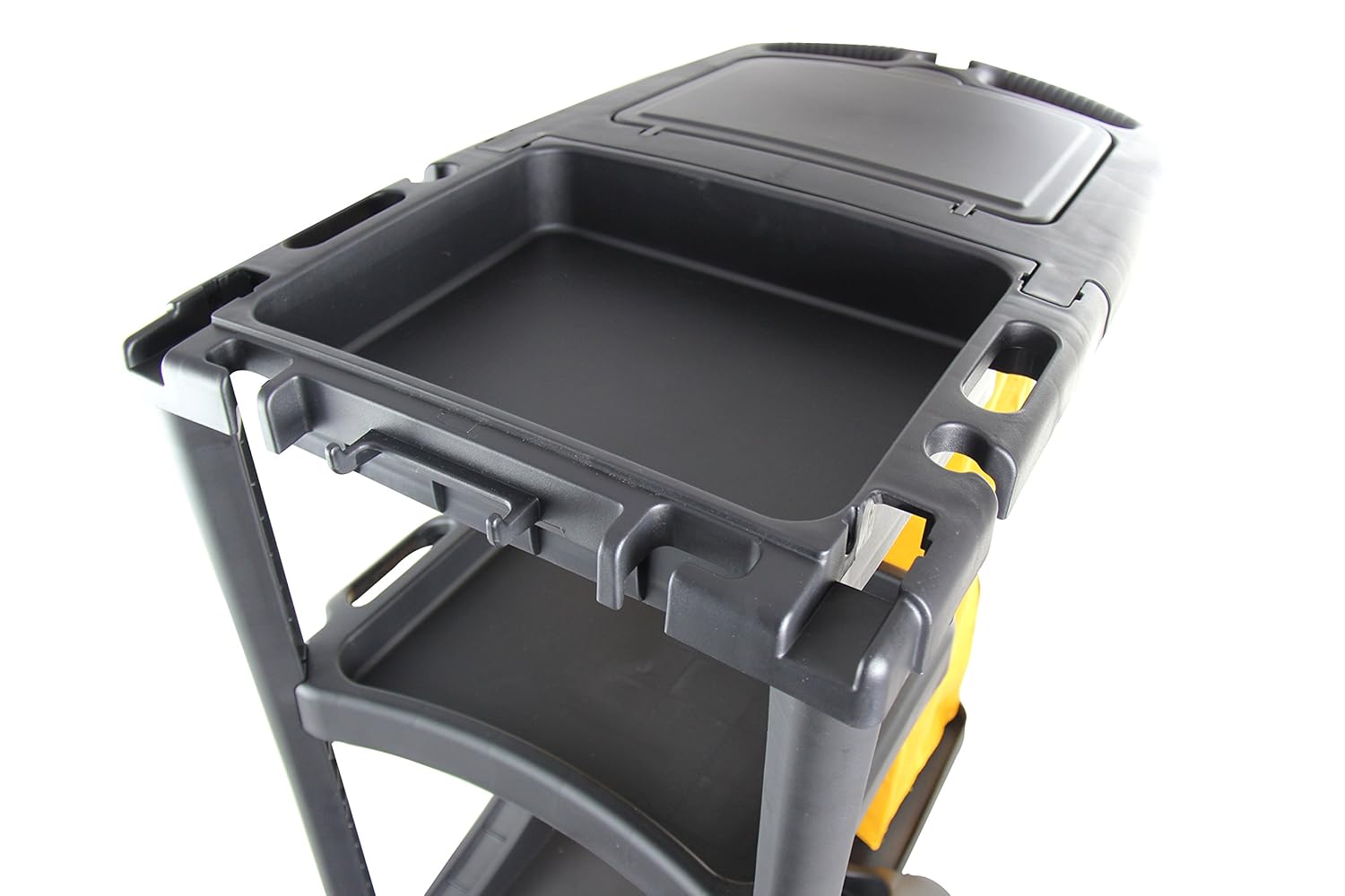 Commercial Housekeeping cart Janitorial cart with Cover and Vinyl Bag, L 52" x W 22" x H 40" - Image 6