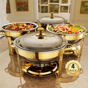 Chafing Dishes for Buffet, 4 Pack 5...