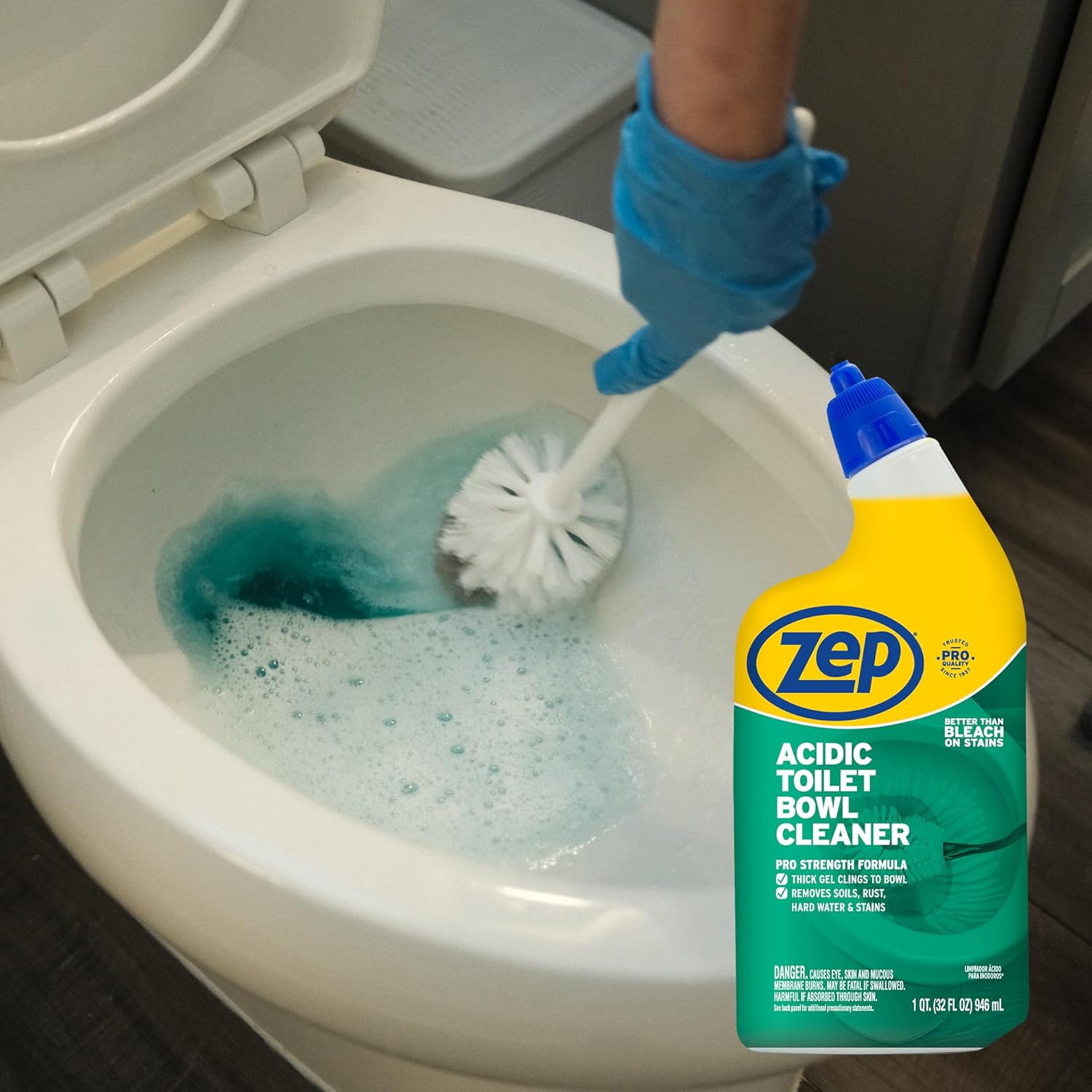 Zep Acidic Toilet Bowl Cleaner, 32 Oz - Image 6