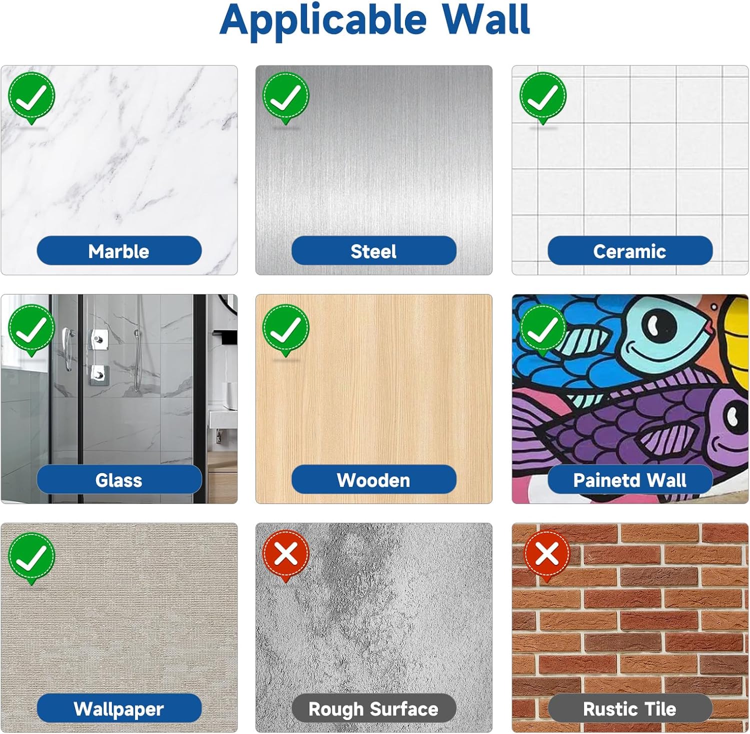 Shower Soap Dispenser Wall Mounted No Drill Shampoo Dispenser for Shower Wall Shampoo and Conditioner Dispenser Bathroom Hotel 3 * 300ml Gungray with Labels - Image 8