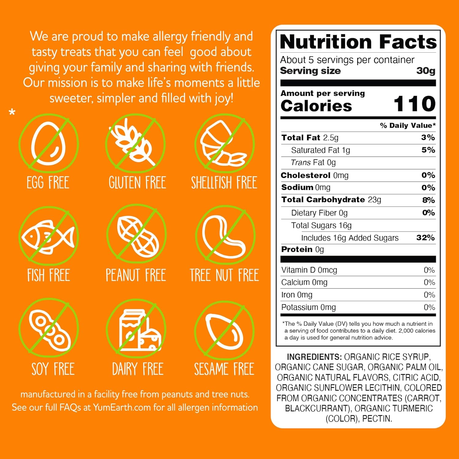 YumEarth Organic Fruit Chews - Fruit Flavored Candy Chews, No Dye, Allergy Friendly, Gluten Free, Non-GMO, Vegan Candy with No Artificial Dyes, 5 ounce (Pack of 6) - Image 2