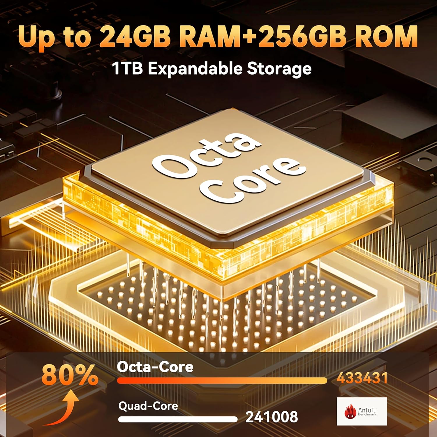 OUKITEL G1 Rugged Smartphone Unlocked - 24+256GB/1TB Android 15 Rugged Cellphones, 6.52” HD Display 48MP Rear Camera 10600mAh Battery IP68/IP69K Waterproof Phone, Dual Sim/NFC/Fingerprint 2025 - Image 4