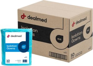 Dealmed Blue Isolation Gown – Dis...