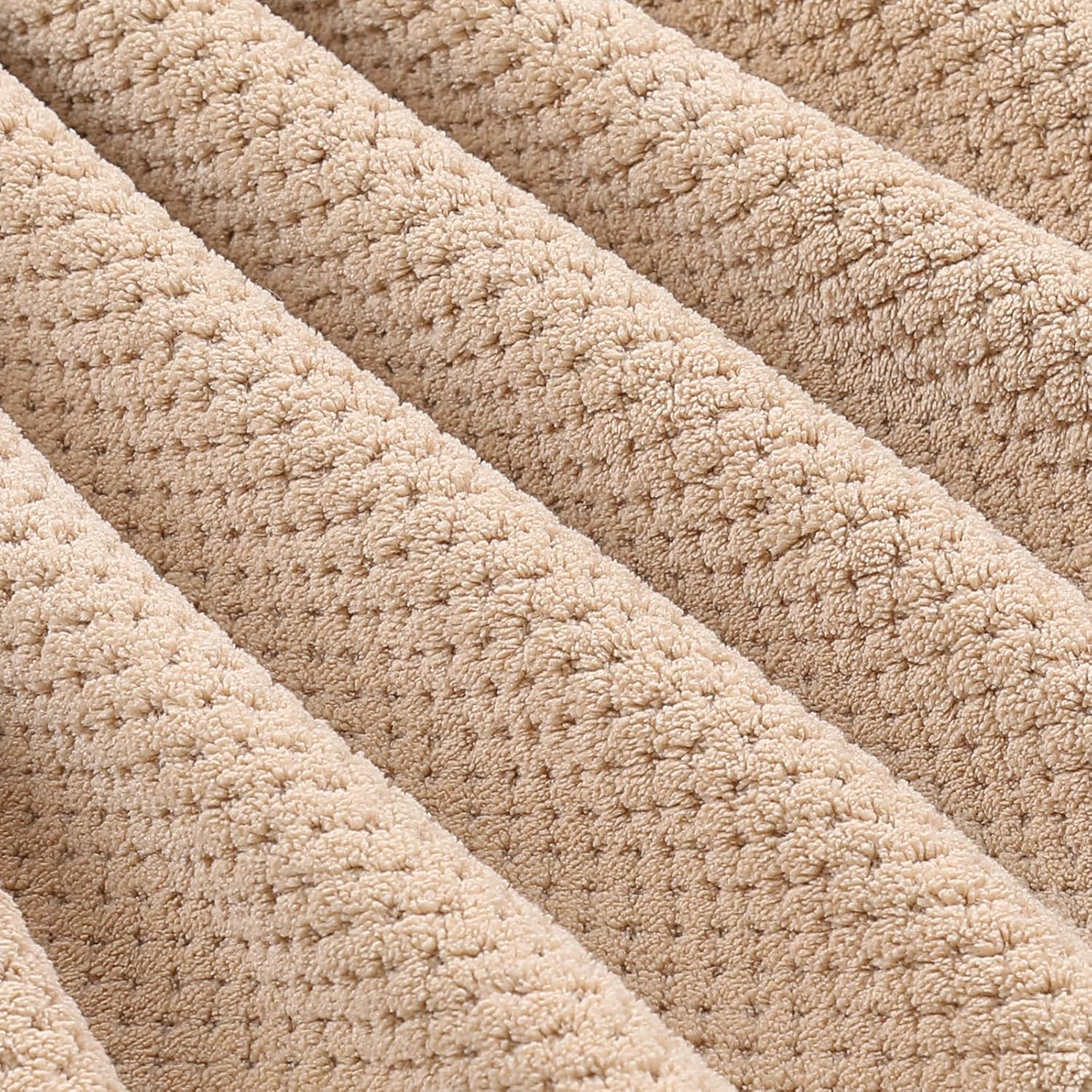 YTYC Towels, 39x78 Inch Oversized Bath Sheets for Adults Luxury Extra Large Bath Towels Sets of 6 Super Soft Shower Towels for Bathroom Microfiber 80% Polyester (Beige,6 Piece) - Image 6