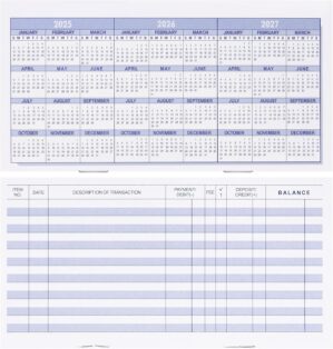 20 Pack Checkbook Register, Check R...