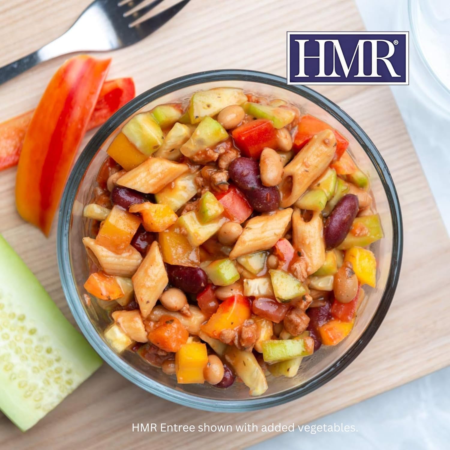 HMR Pasta Fagioli Entrée | Pre-packaged Lunch or Dinner to Support Weight Loss | Ready to Eat | Vegetarian | 14g of Protein | Low Calorie Food | 8oz Serving per Meal | Pack of 6 - Image 4