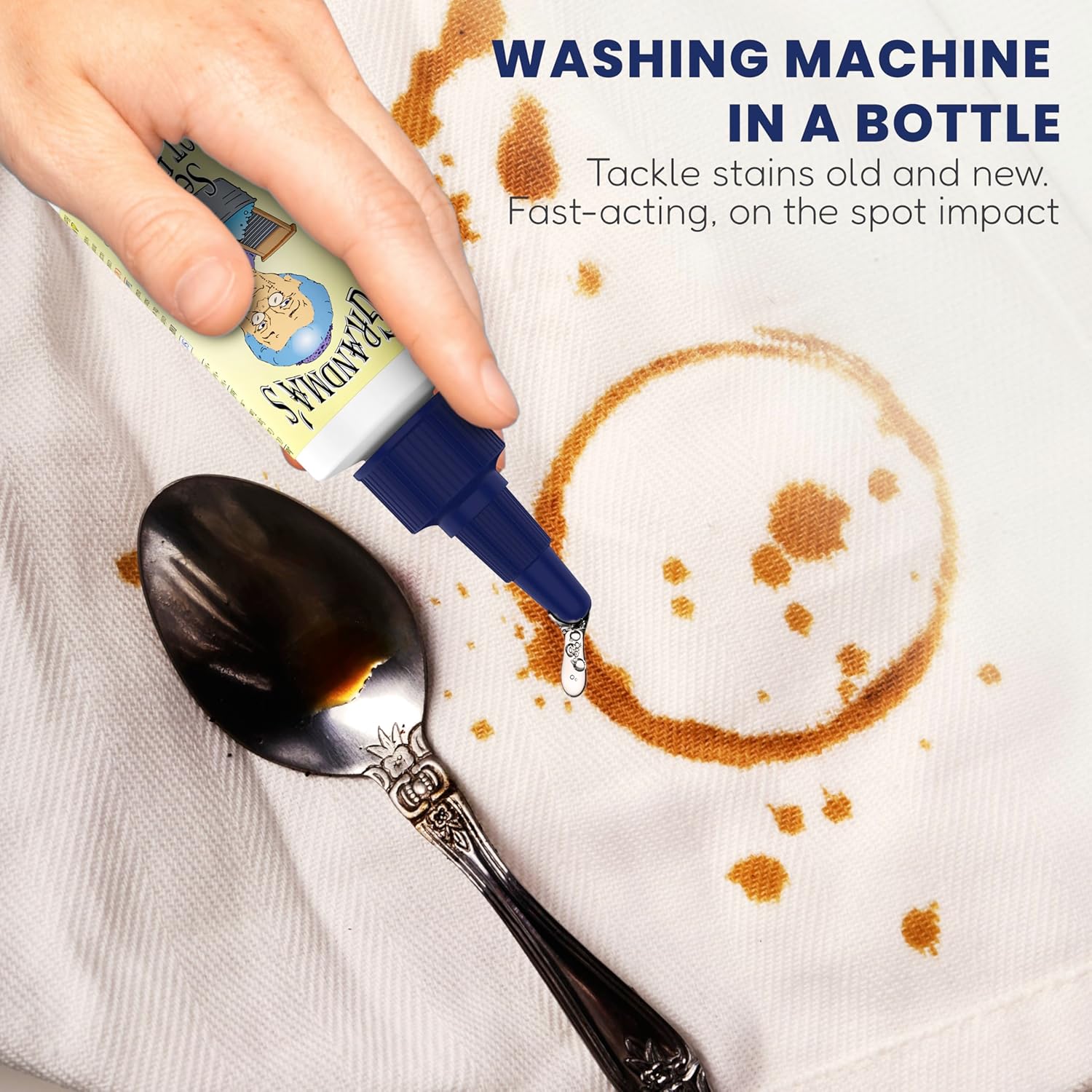 Grandma's Secret Spot Remover Laundry Spray - Chlorine, Bleach and Toxin-Free Fabric Stain Remover for Clothes - Removes Oil, Paint, Blood and Pet Stains - 2 Oz, 3 Pack - Image 2