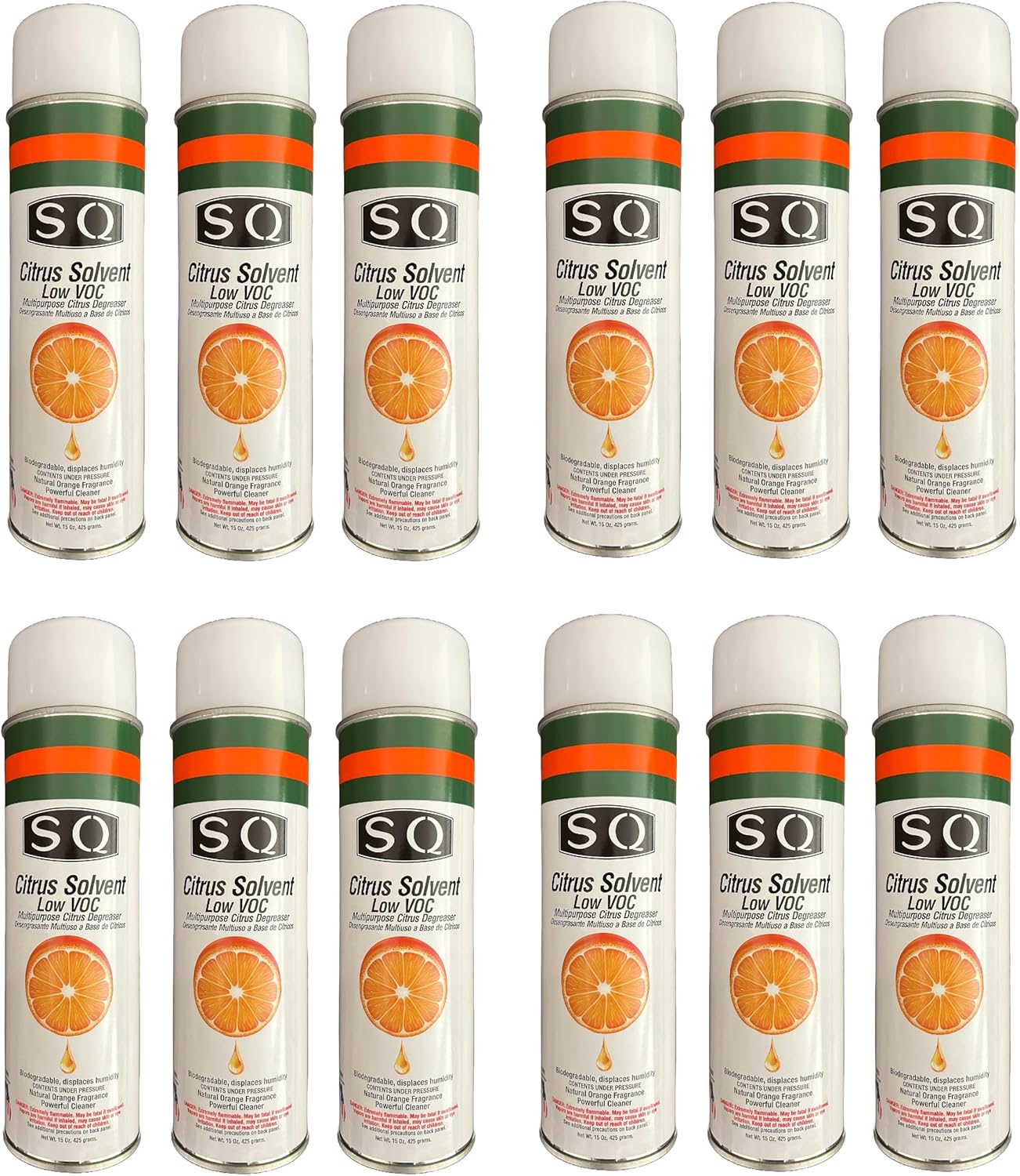 SQ Citrus Based Multipurpose Degreaser, 15 oz per can (12)