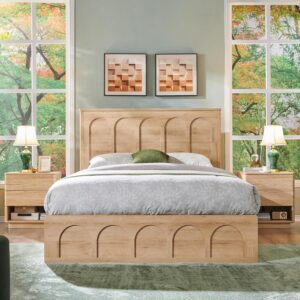 ACCOHOHO Queen Size Bed Frame Moder...