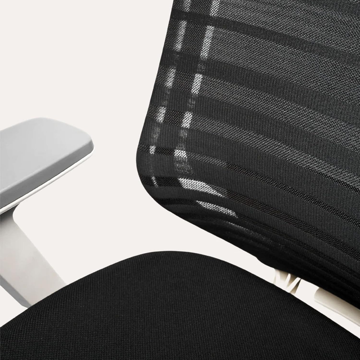 Branch Ergonomic Chair - A Versatile Desk Chair with Adjustable Lumbar Support, Breathable Mesh Backrest, and Smooth Wheels - Experience Optimal Comfort and Support - Graphite - White - Image 7