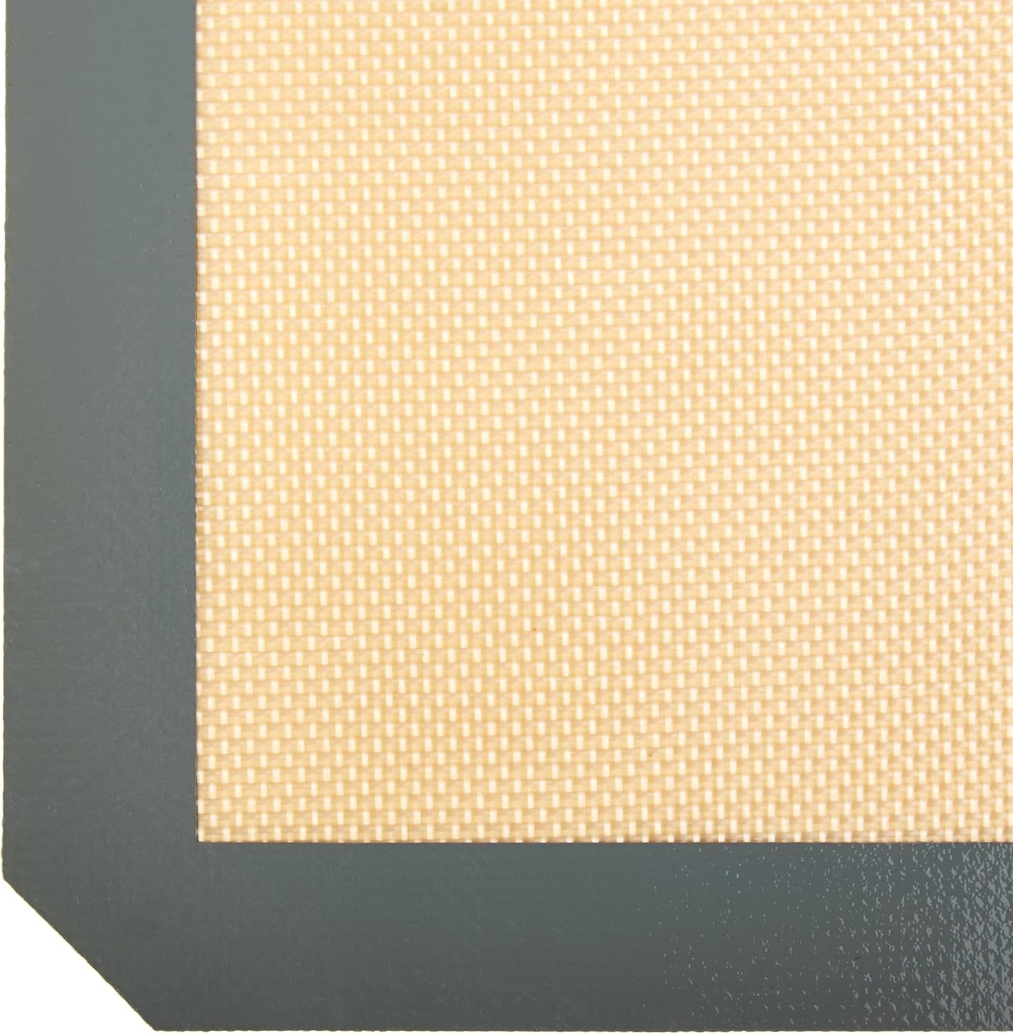 Amazon Basics Silicone Rectangular Baking Mat, Non-Stick Reusable Oven Bakeware, 16.5" x 11.6", New Beige/Gray, Pack of 2 - Image 4