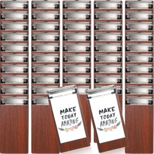 Harloon 50 Pcs Mini Wood Clipboard ...