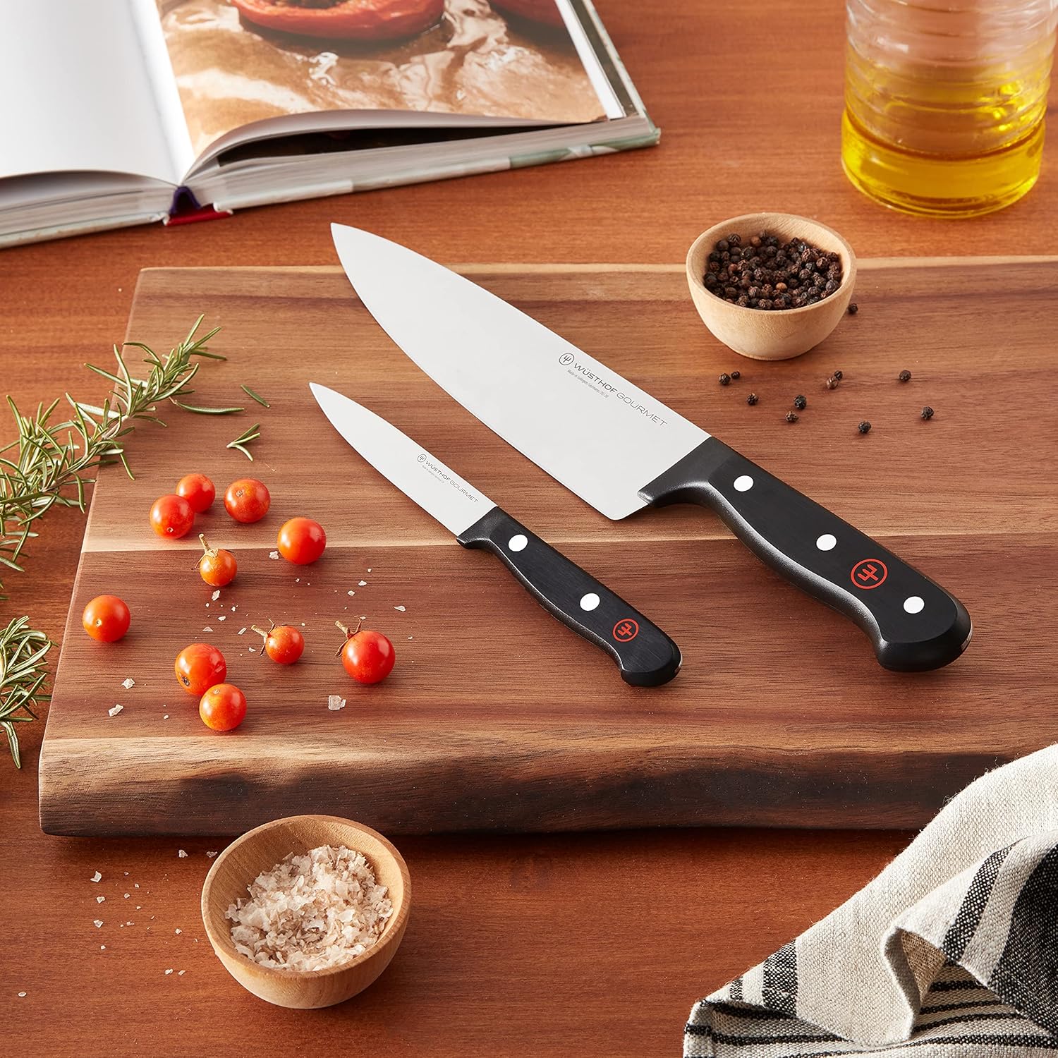 WÜSTHOF Gourmet 2-Piece Chef's Knife Set,Black - Image 2