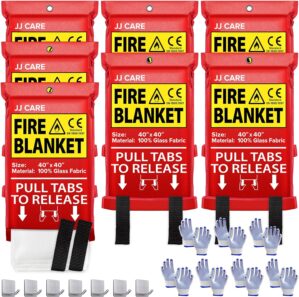 JJ CARE Fire Blanket – 7 Packs wi...