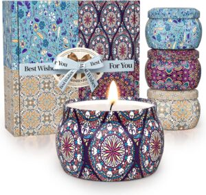 TranquilBliss Scented Candle Set, 4...