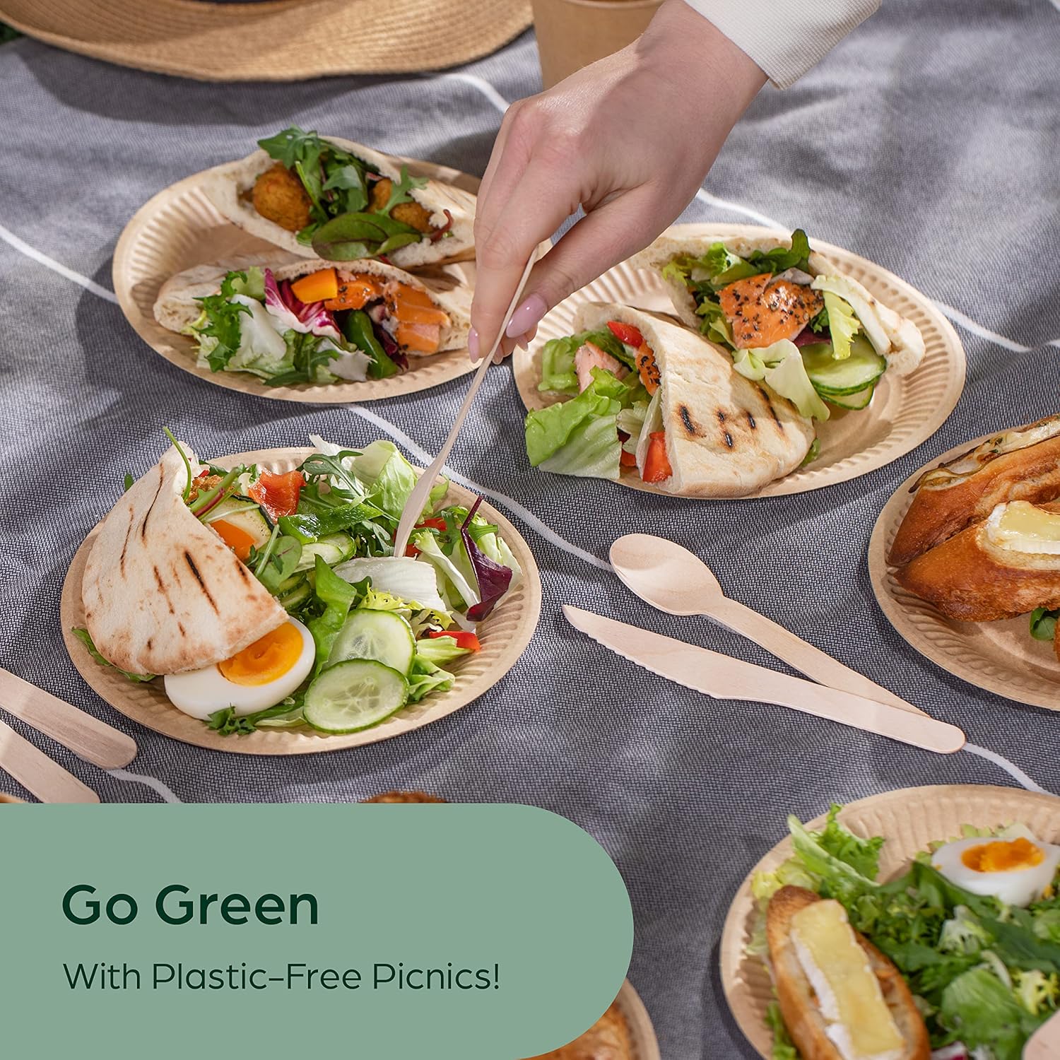 Wooden Disposable Knives - 300 Piece Wood Compostable Knives - Eco-Friendly Biodegradable Utensils for Party - Free From Plastic Cutlery Set - Disposable Cutlery for Eating - Compostable Utensils - Image 7