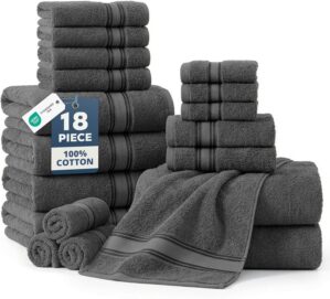 LANE LINEN 18-Pack Premium Towels f...