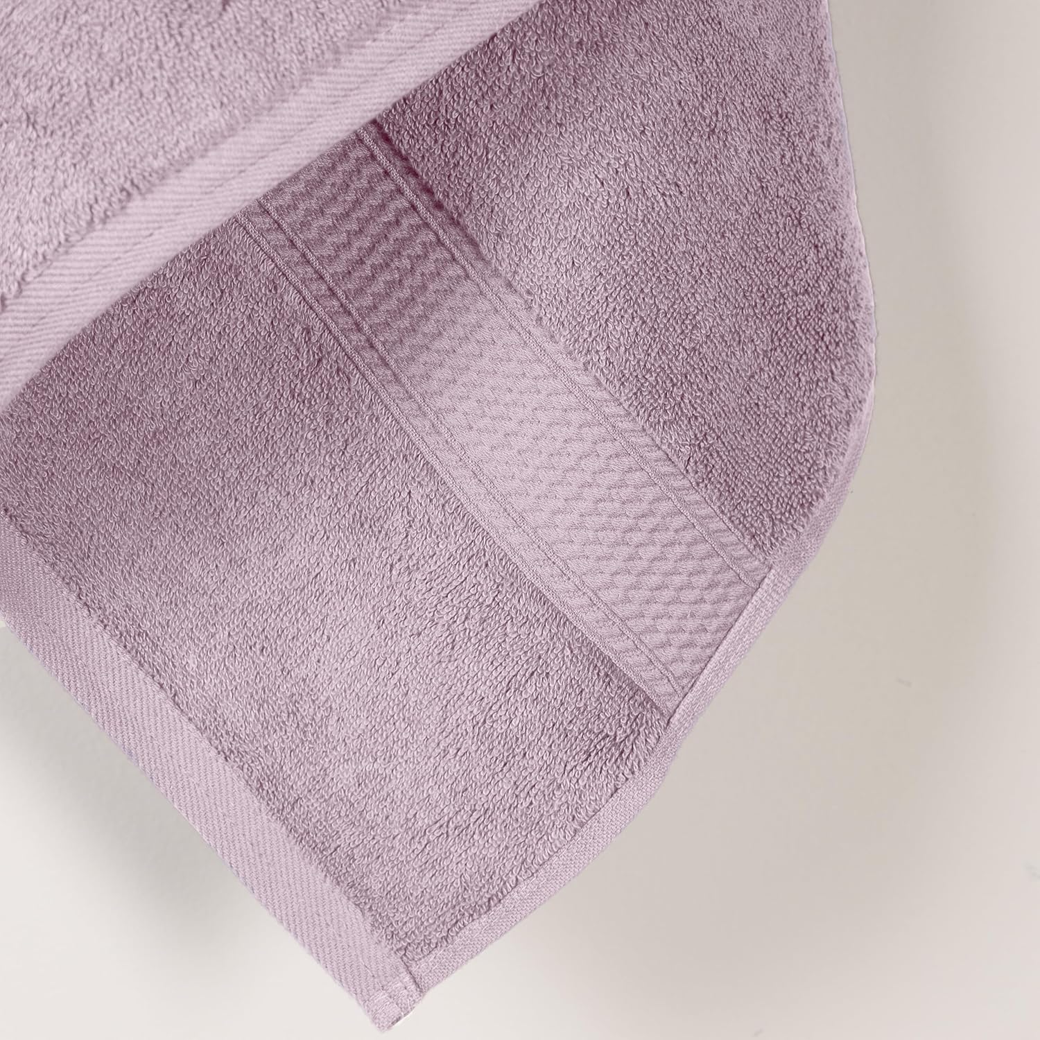 Superior Egyptian Cotton Pile Bath Towel Set of 2, Ultra Soft Luxury Towels, Thick Plush Essentials, Absorbent Heavyweight, Guest Bath, Hotel, Spa, Home Bathroom, Shower Basics, Purple - Image 4