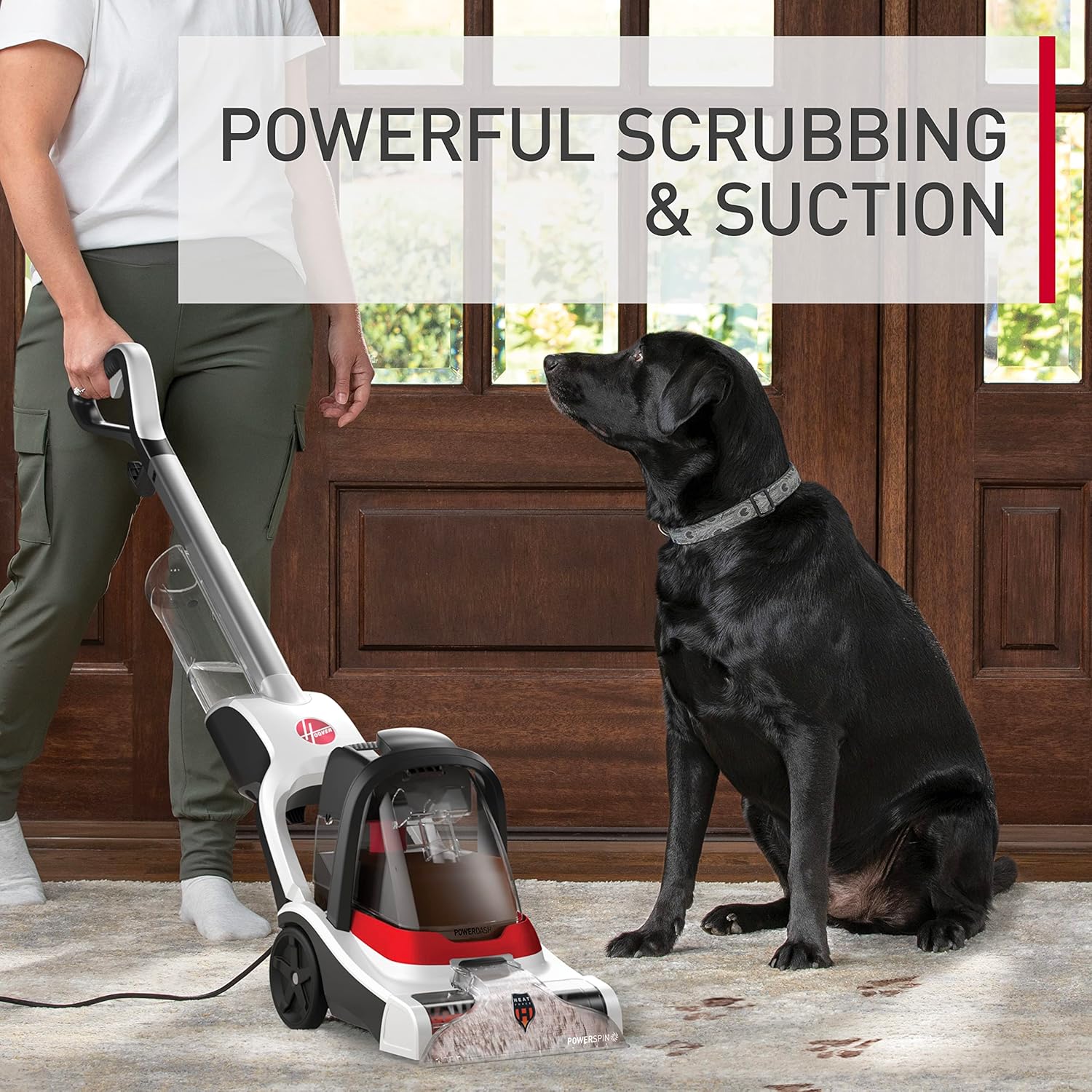 Hoover PowerDash Pet+ Compact Carpet Cleaner Machine, Lightweight Carpet Shampooer Machine, Pair with a Hoover Carpet Cleaner Solution for a Bright, Refreshed Home - Image 3