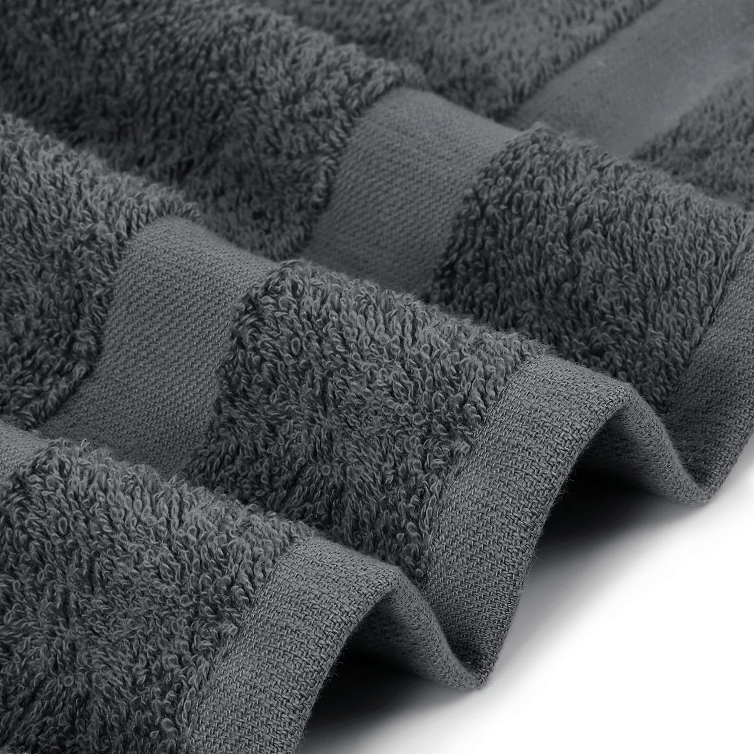 Utopia Towels, Salon Towel, Pack of 24, Not Bleach Proof, 16 by 27 Inches, Highly Absorbent Cotton Towels for Hand, Gym, Beauty, Spa, and Home Hair Care, Grey - Image 4