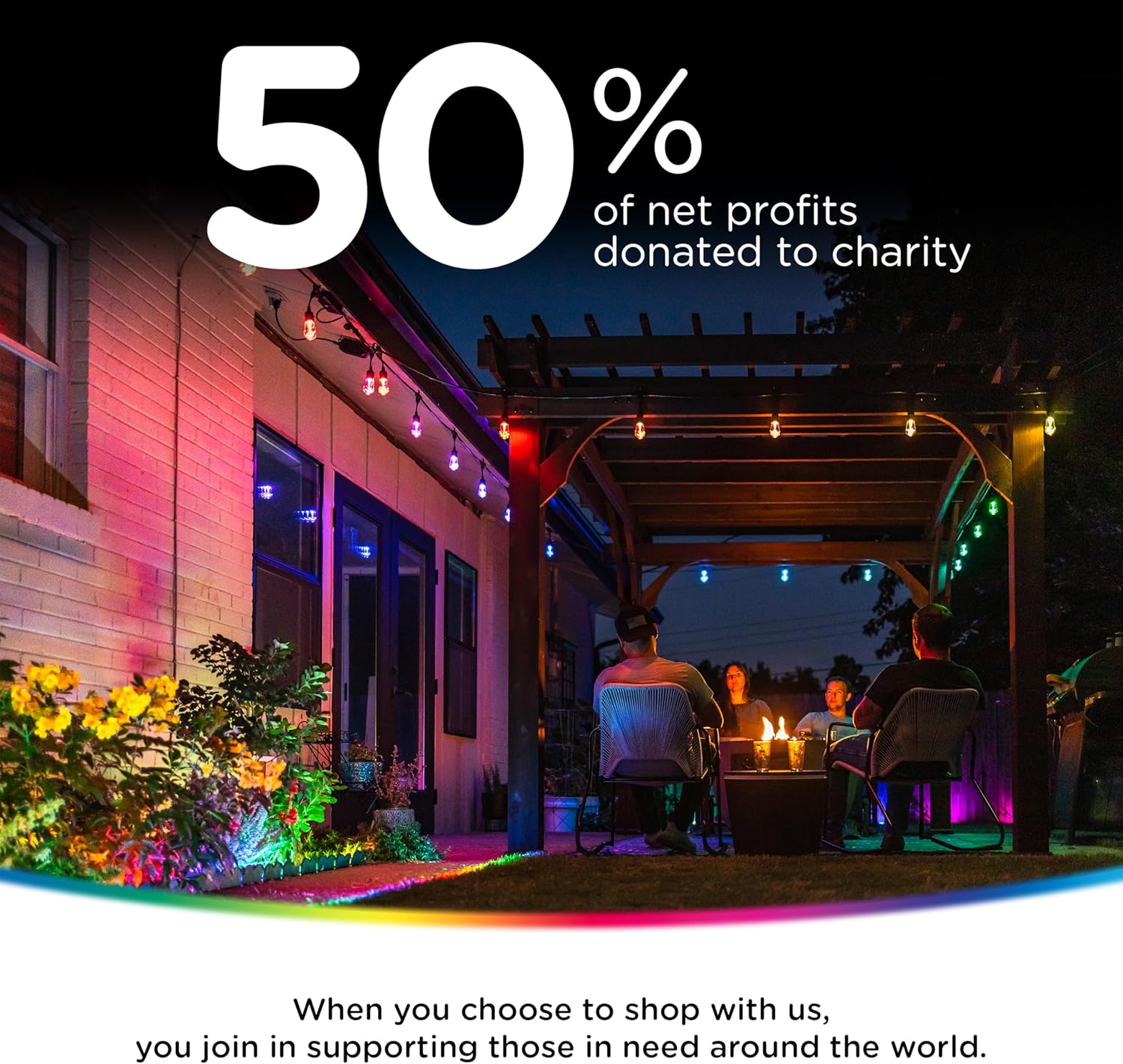 Enbrighten Vibe Eternity Permanent Outdoor Lights for House, 100 Feet, 72 RGBWIC LEDs, Close Spacing, 33lm, Color Changing, Christmas, Eave Lighting, Smart App, Works with Alexa, Google Home, 81103 - Image 9
