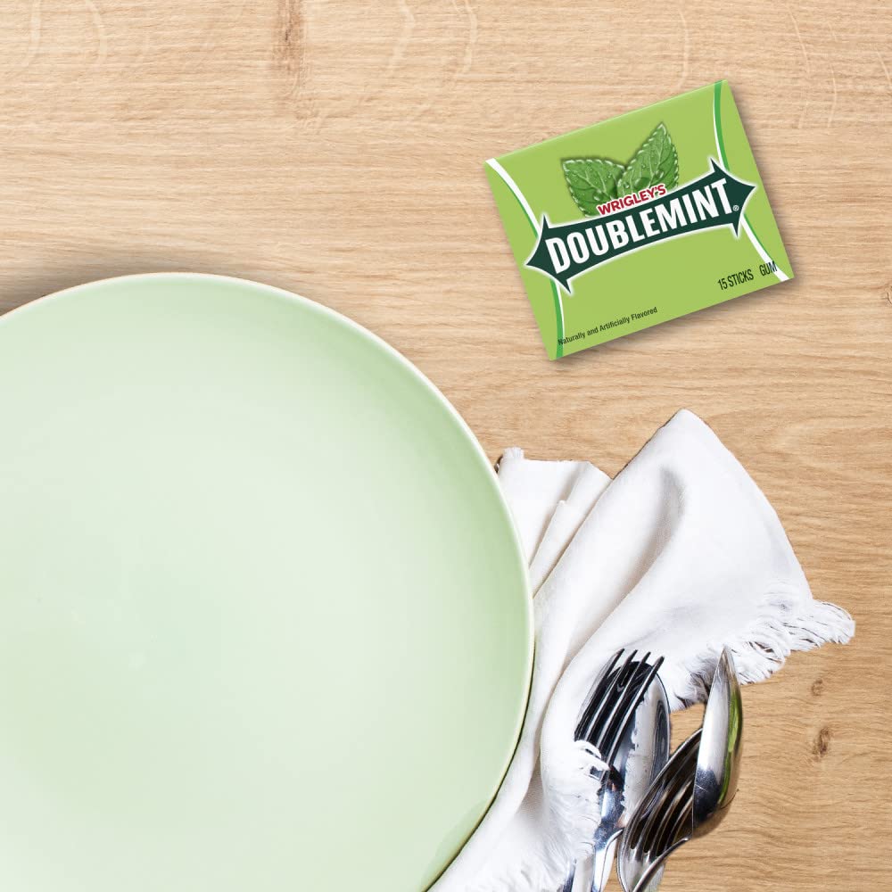 WRIGLEY'S Doublemint Chewing Gum Bulk Pack, 15 Stick Count (Pack of 3) - Gum Packs - Image 7