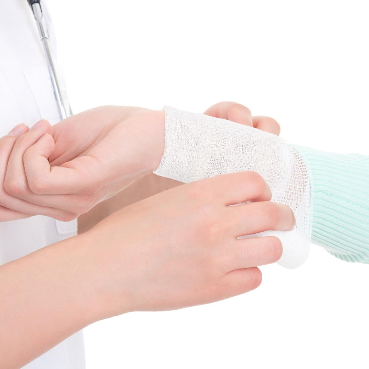 50Pcs 10X10Cm Cotton Highly Absorbent Breathable Bandaging Supplies for Care Emergency First Aid Medical Use - Image 7