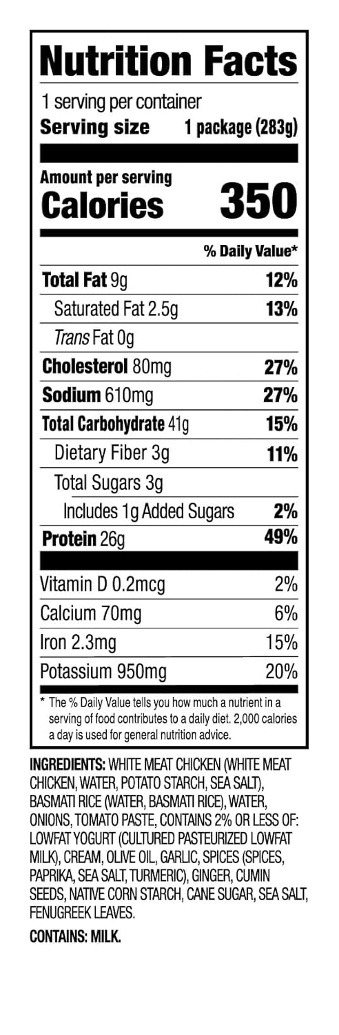 Saffron Road Frozen Chicken Tikka Masala – High Protein, Seed Oil Free, Chickens Raised with No Antibiotics, No Artificial Ingredients, Gluten-Free – 10 Ounce - Image 3