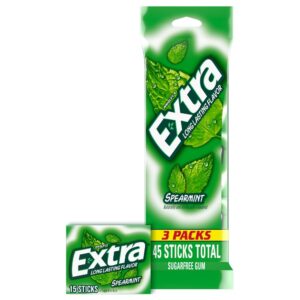 EXTRA Spearmint Sugar Free Gum Back...