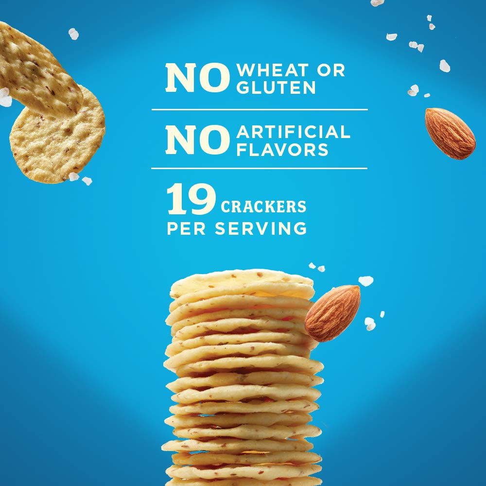 Blue Diamond Almonds Nut Thins Gluten Free Cracker Crisps, Hint of Sea Salt, 4.25 Oz Boxes (Pack of 1) - Image 6