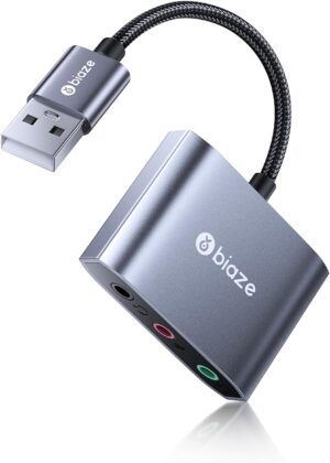 USB to 3.5mm Jack Audio Adapter Ext...