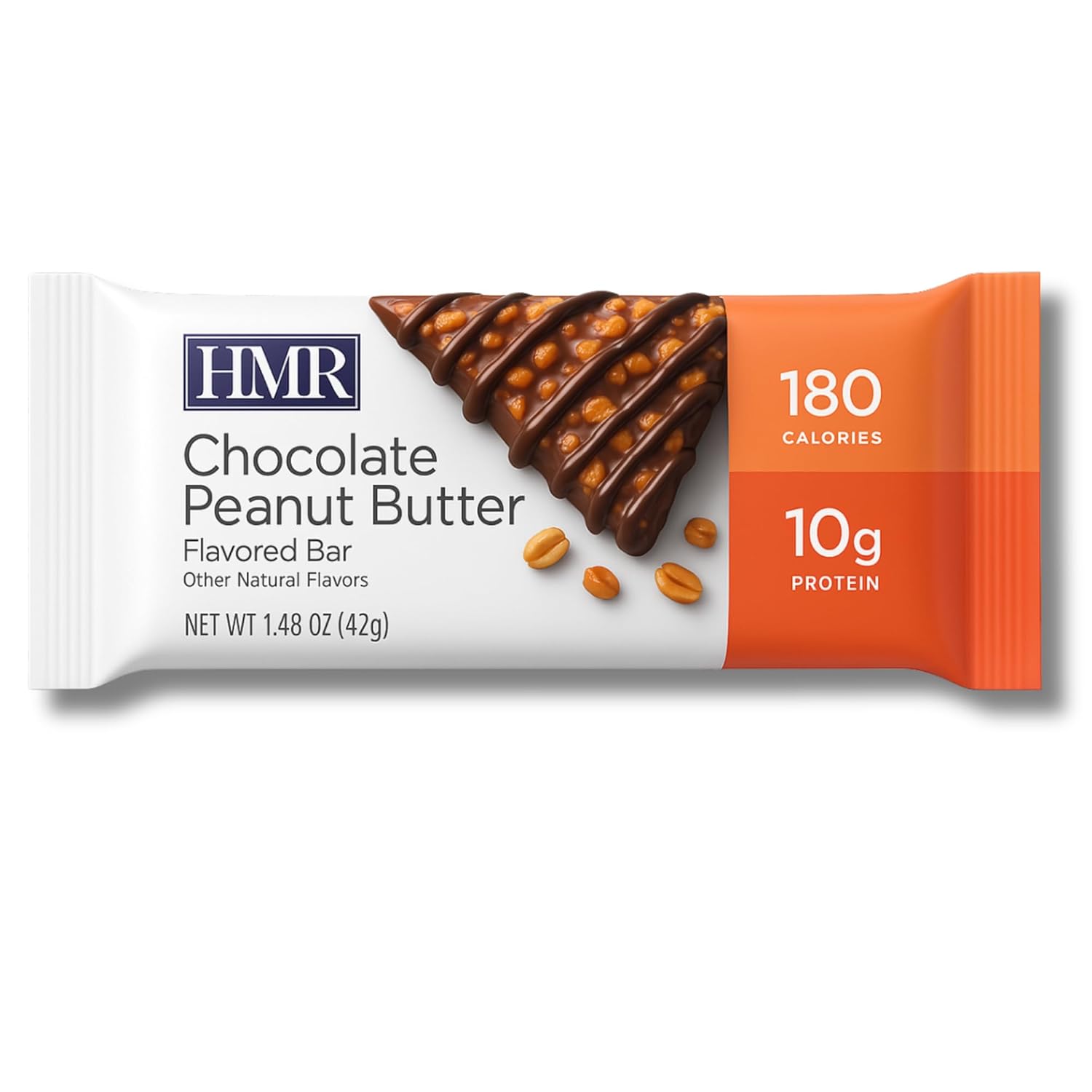 HMR Chocolate Peanut Butter Protein Bar | Nutritious Snack to Support Weight Maintenance | Low Calorie Dessert | 10g of Protein | 24 Count - Image 8