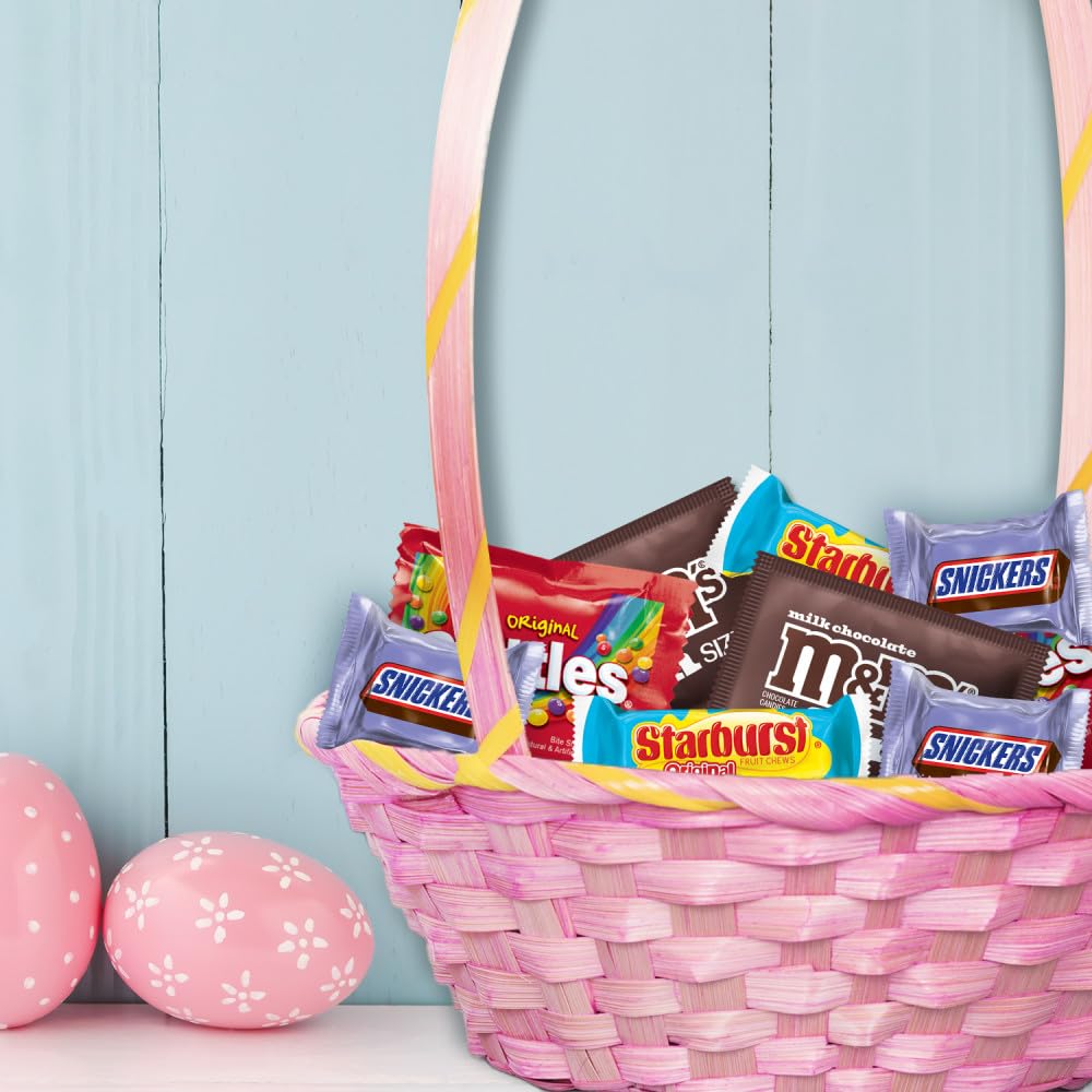 M&M'S, SKITTLES Original, SNICKERS, MILKY WAY & STARBURST Chocolate and Fruity Easter Candy for Easter Baskets and Eggs, 27.27 Ounce Bag - Image 7