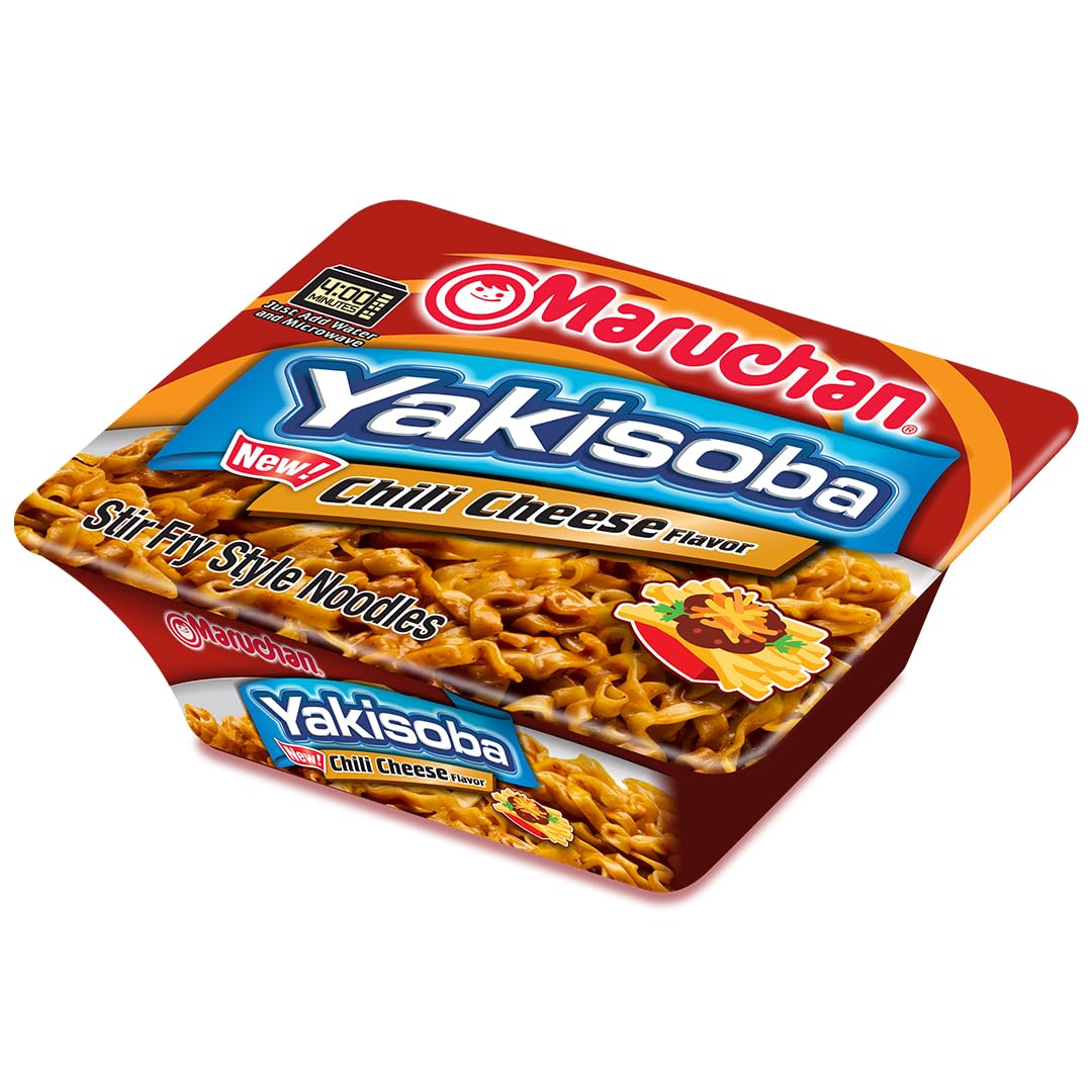 Maruchan Yakisoba Chili Cheese, Japanese Instant Ramen Noodles, 3.86 Oz, 8 Count - Image 2