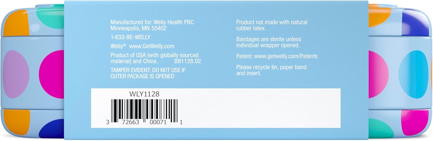 Welly First Aid Kit - FSA Eligible - Adhesive Bandages in Flexible Fabric and Waterproof, Single Use Ointments (Triple Antibiotic, Cleansing Wipes and Hydrocortisone) - 70 Count - Image 7