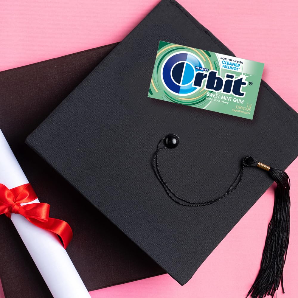 Orbit Sweet Mint Sugar Free Chewing Gum Travel Essentials - 3 Ct Pack - Image 8