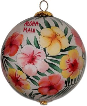 Collectible Hawaiian Hibiscus Glass...