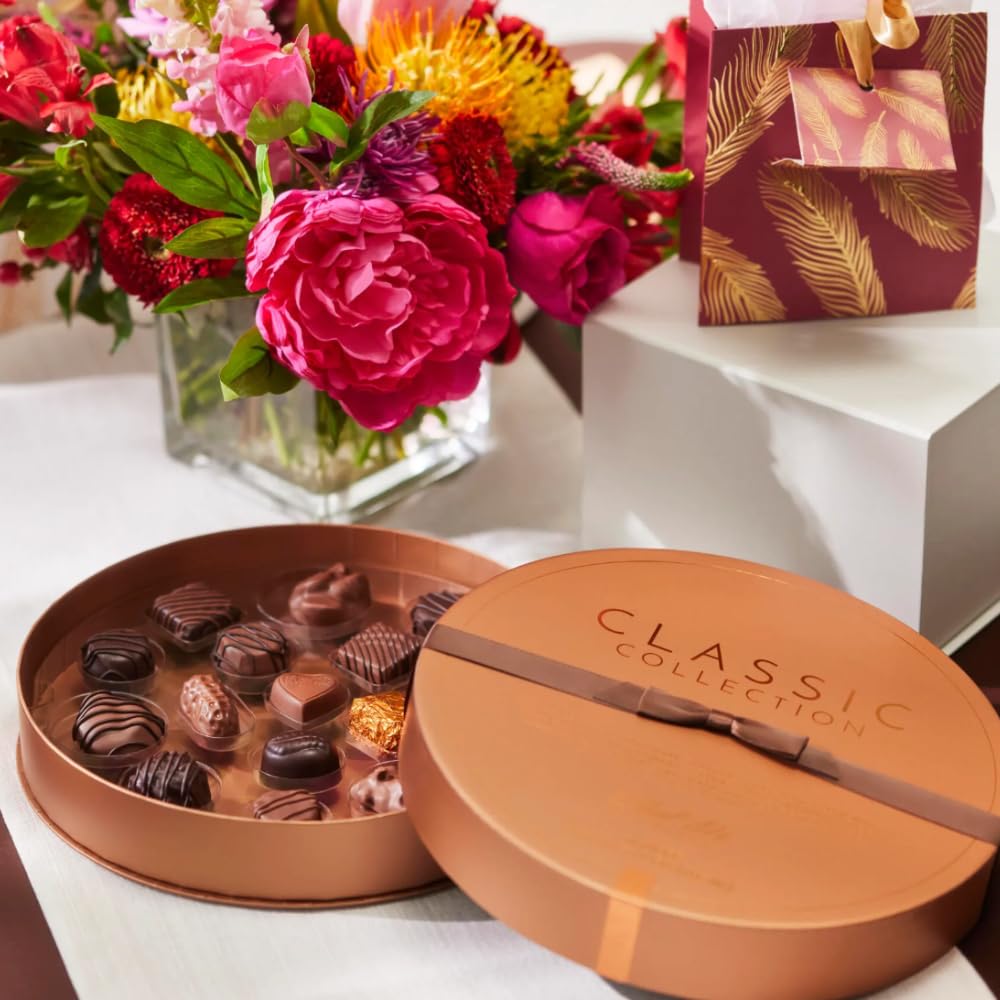 Ethel M Chocolates Classic Collection 16 Piece Premium Milk and Dark Chocolate Assortment in Round Copper Gift Box - Chewy Caramel, Macadamia, Pecan, Almond, Vanilla - Image 7