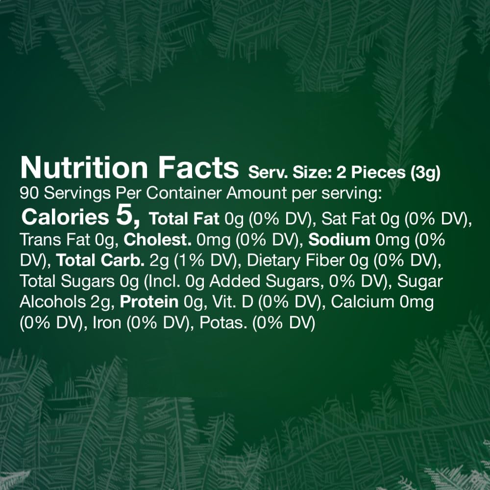 ECLIPSE Spearmint Chewing Gum Sugar Free, Mint Gum Bulk Pack, 8.8 Ounce (180 Piece Bag) - Image 2