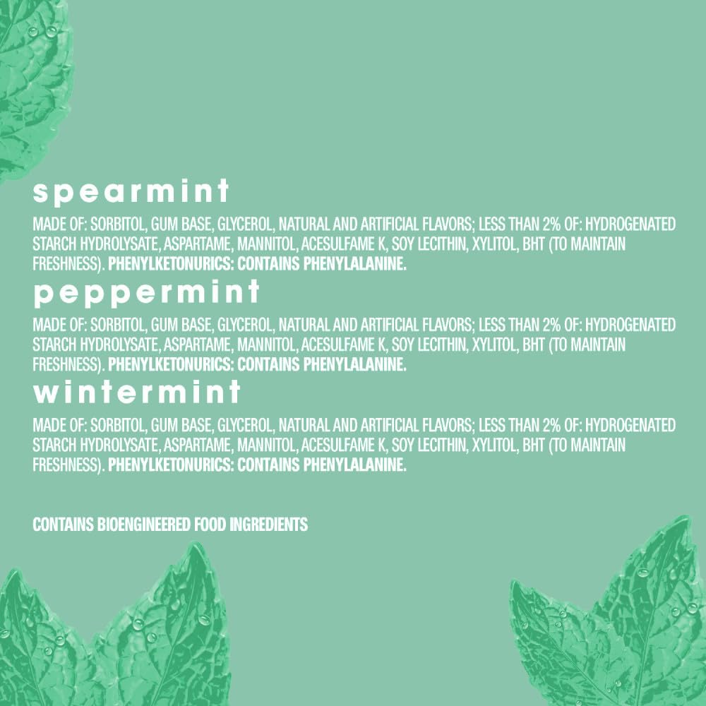ORBIT Peppermint, Spearmint, & Wintermint Assorted Sugar Free Chewing Gum Bulk Pack, 13.4 oz 200-Piece Bag - Image 7